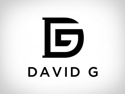 David G Logo v1 airshp black d g gotham logo negative space photographer simple