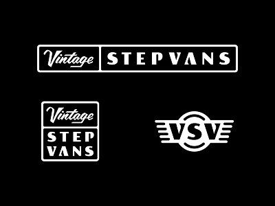 Vintage Step Vans Identity austin cars logo step van