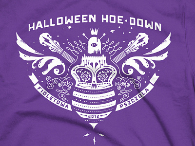 Hoedown Skull Shirt Prototype V3 airshp bee eboz halloween purple shirt skull tee wings
