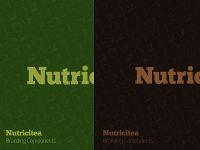 Nutricitea Branding Elements branding graphic design logo tea