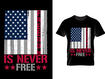 USA flage  freedom t shirt  design