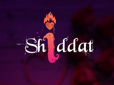 Shiddat movie logo concept branding design illustration logo material ui design vector