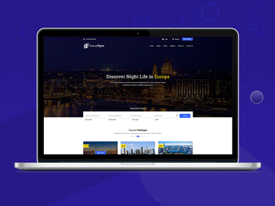 Travel Website Design Concept