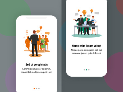 App Short Info for iOS app design illustration ios iphone material mobile orange ui ui design user interface vector