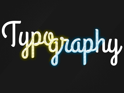 Neon Typography