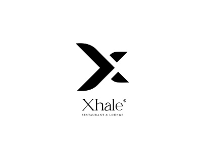Xhale branding design illustration logo typography vector