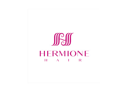 Hermione Hair app branding design illustration logo typography