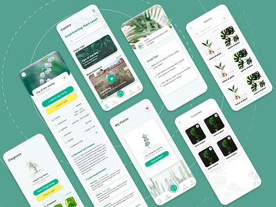 Plantin App ☘️ app application design identifier ios plant plants ui
