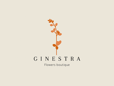 Ginestra branding graphic design logo vector