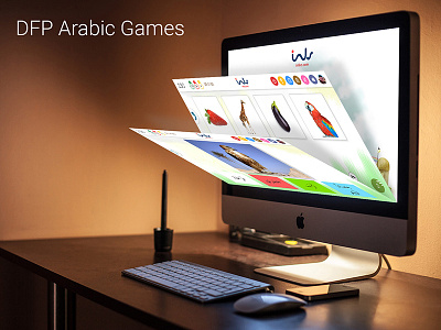 DFP Arabic Games android app design ios layout mobile site ui ux web
