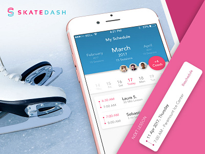 Skatedash- A Sports Learning App for Skate android app branding design ios mobile photoshop ui ux web