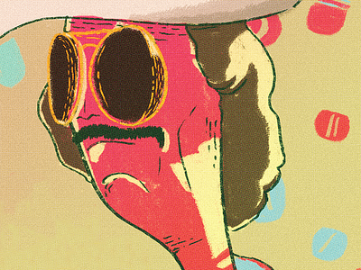 Dallas Buyers Club - Ron Woodroof behance cartoon character colorful daily dallas famous illustration ron typography