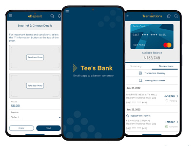 Tee's Bank Mobile App