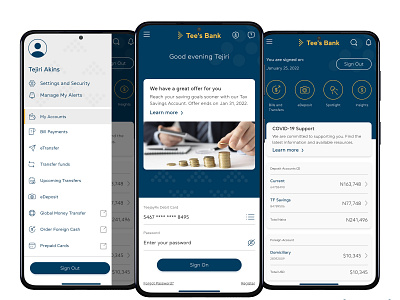 Tee's Bank App