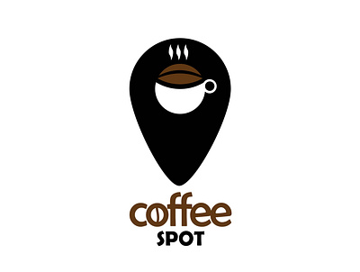 LOGO CONCEPT FOR COFFEE SPOT 3d animation branding design graphic design icon illustration logo motion graphics ui vector