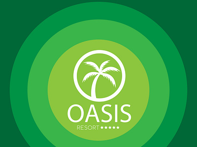 OASIS Resort Logo Concept