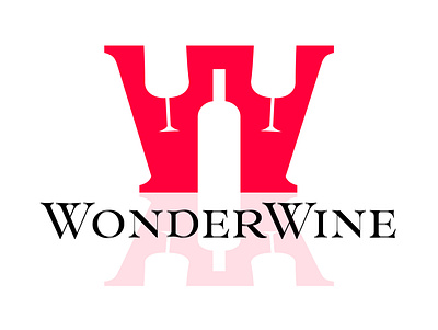 Logo Concept for WonderWine 3d animation branding graphic design logo