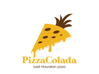 LOGO DESIGN CONCEPT FOR PIZZA COLADA