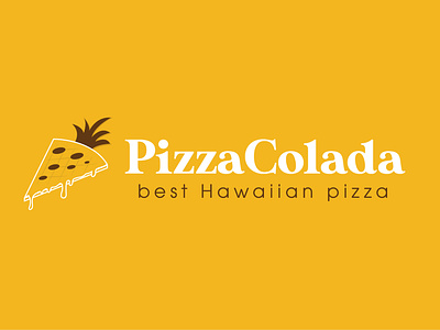 LOGO DESIGN CONCEPT FOR PIZZA COLADA 3d animation branding graphic design logo motion graphics