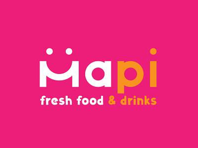 LOGO DESIGN for HaPi (fresh food & drinks restaurant) 3d animation branding design graphic design illustration logo motion graphics ui vector