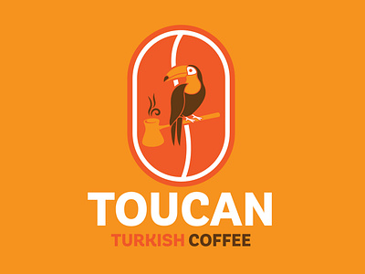 Logo Design Concept for TOUCAN Turkish Coffee ® 3d animation branding design graphic design illustration logo motion graphics ui vector