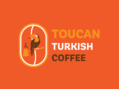 Logo Design Concept for TOUCAN Turkish Coffee ® 3d animation branding design graphic design illustration logo motion graphics ui vector