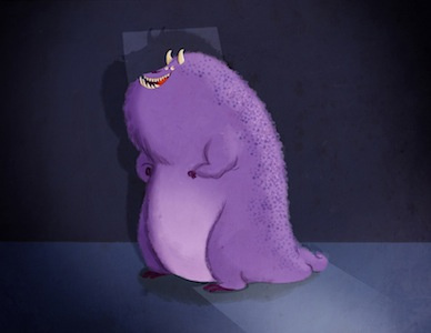 Monster! art brett jubinville character design monster purple tinman creative studios