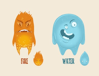 Elements - 2 out of 4 animation app art brett jubinville design fire illustration tinman creative studios water