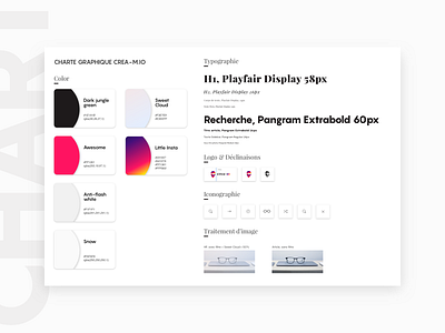 Style Guide Creamio blog color graphic icon logo sketchapp styleguide typography ui