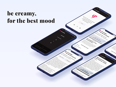 Creamio Blog - Mobile app blog creamio details interface ios mobile mockup responsive ui