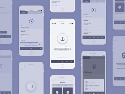 App for Sharing by Olifant app clean ios minimal share ui ux wireframe