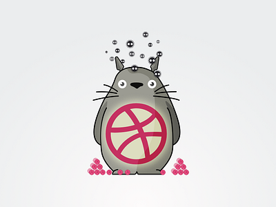 Stickers Totoro dribbble free giveaway illustration mule pack playoff sticker stickers totoro