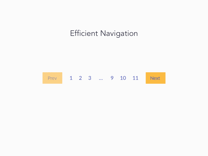 Teasing white book - Navigation interface nekideva pagination rebond ui navigation