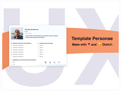 Freebie - UX template Personae