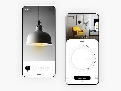 Smart Home app concept app category concept dark design energy interface iphone layout light minimalist mobile power product design smart smart home trend ui ux web design