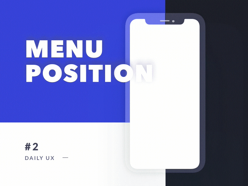 Daily UX - Menu animation burger daily ui daily ux experience menu menu position motion principle