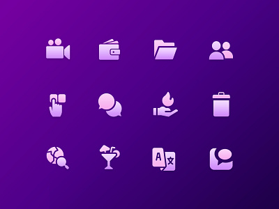 Simple Minimalistic Icons design gradient icons icons innofied logo simple