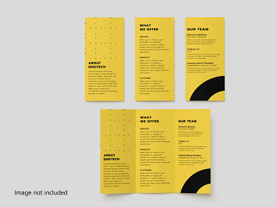 A4 Trifold brochure mockups/psd