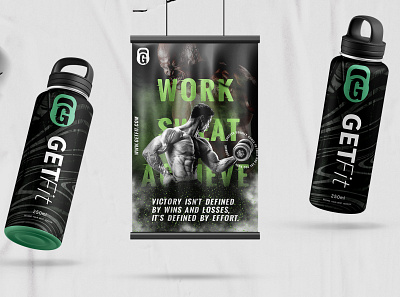 getfit poster design branding graphic design logo