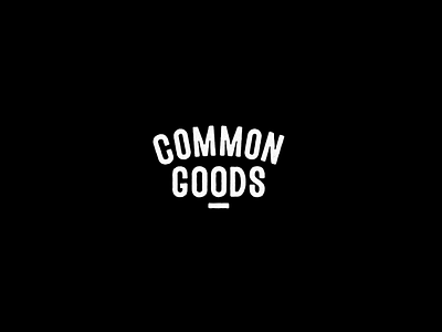 Common Goods Co Brand Concepts branding design logo website