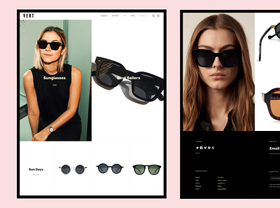 Vert Eyewear User Experience Design branding design logo shopify ux webflow websit website