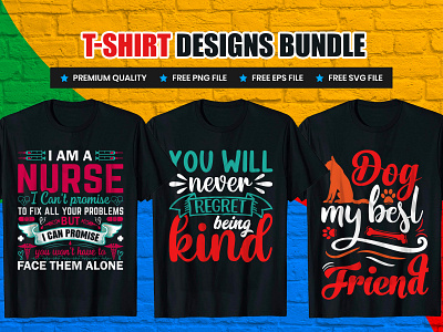 T-SHIRT DESIGN BUNDLE design graphic design illustration merch by amazon motion graphics print on demand teespring typography tshirt vintage shirt vintage svg