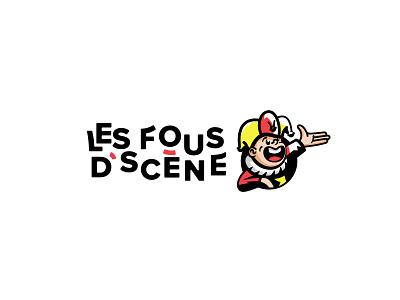 Les Fous d'Scène | Logo Rebranding branding character design funny identity design illustration lettering logo mascot logo rebranding
