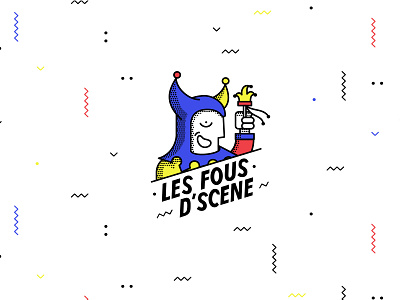 Les Fous d'Scène | Logo Rebranding branding character design funny identity design illustration logo
