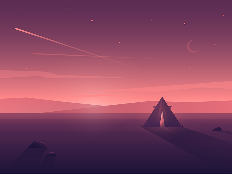 Sunset by Julia on Dribbble