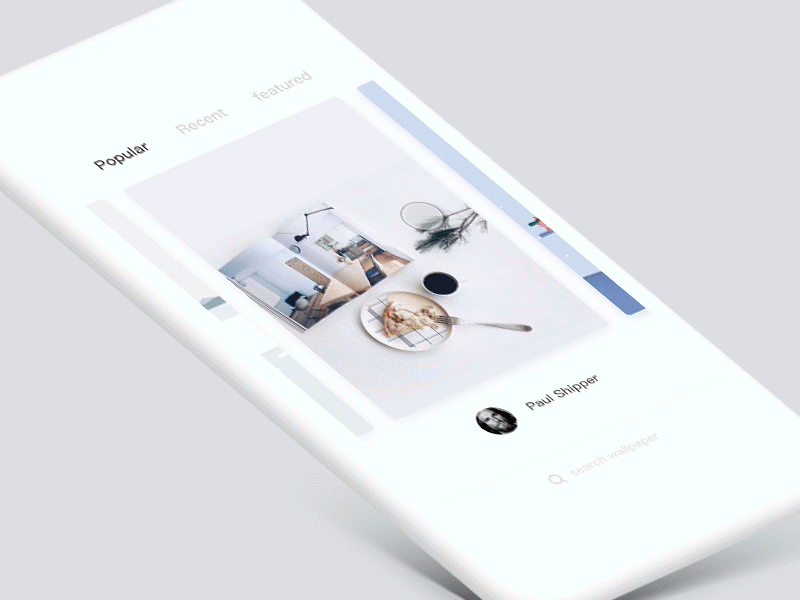 Mobile interaction--Wallpaper avatar gif icon image interaction mobile photo search ui ux wallpaper