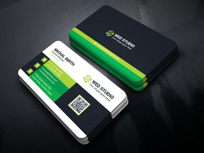 Business card white