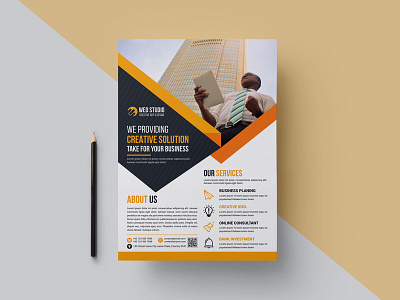 Business Flyer ad agency black builder bundle business business card business flyer clean coaching company concept