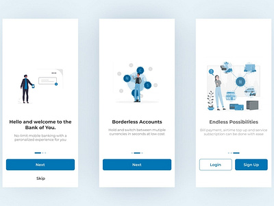 Banking App UI Design (Screen 1) app app ui design graphic design illustration ui ux