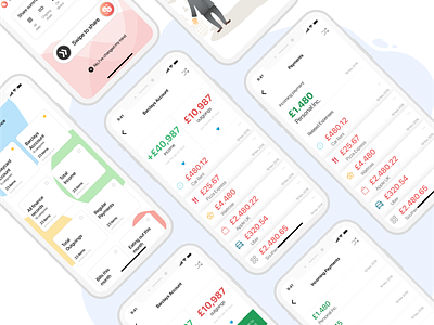 Bookkeeper accounting app design figma figmadesign finance flat income spendings ui ux